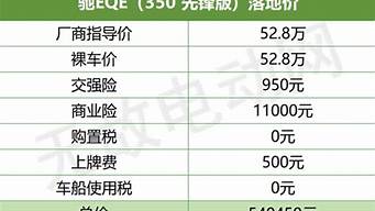 奔驰纯电动汽车价格表_奔驰纯电动汽车价格表30万